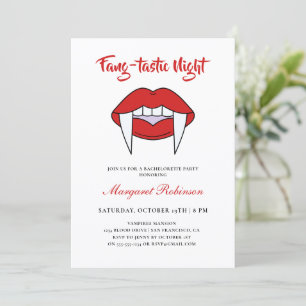 Invitation Fang tastic Night Vampire Thème Bachelorette Party