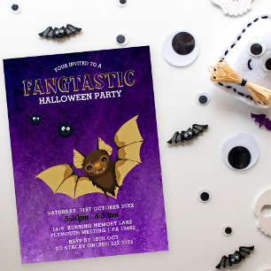 Invitation Fangtastique Fête d'Halloween