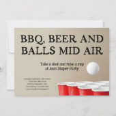 Invitation Fantaisie BBQ Pong Beer (Devant)
