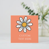 Invitation Fantaisie Daisy – Charme Floral Minimal (Debout devant)