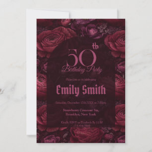 Invitation Fantaisie élégante de renoncule pour une fête d'an