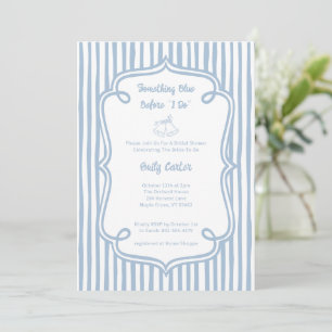 Invitation Fantaisie Fête Prénuptiale Quelque Chose de Bleu à