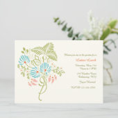 Invitation Fantaisie Florale (Debout devant)