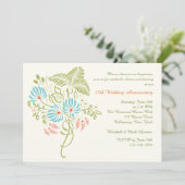 Invitation Fantaisie Florale (Debout devant)