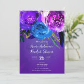 Invitation Fantaisie Florale Violet Ultra Violet Vibrant de M (Debout devant)