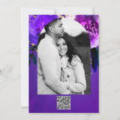 Invitation Fantaisie Florale Violet Ultra Violet Vibrant de M (Dos)