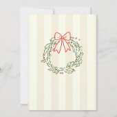 Invitation Fantaisie Main dessinée Whimsical Noël Fête (Dos)