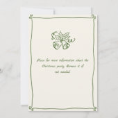 Invitation Fantaisie Main dessinée Whimsical Noël Fête (Dos)