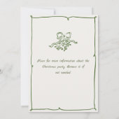 Invitation Fantaisie Main dessinée Whimsical Noël Fête (Dos)