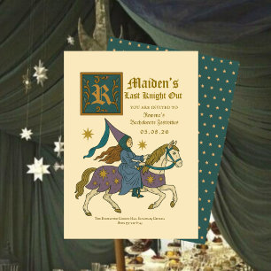 Invitation Fantaisie Médiévale « Dernière Chevalier de la Bac