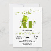 Invitation Fantaisie moderne IRISH AF Anniversaire (Devant)