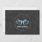 Invitation Fantaisie partie d'engagement du tableau de bord d (Dos)