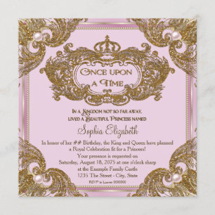 Invitation Fantaisie une fois sur une fête d'anniversaire