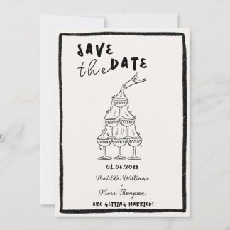 Invitation fantaisiste de mise en mémoire de date