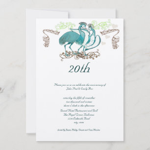 Invitation fantaisiste pour l'anniversaire des ois