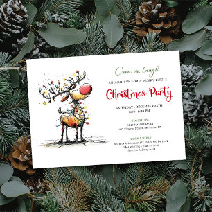 Invitation fantaisiste tendance pour une fête de N