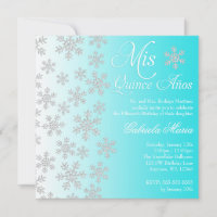 Fantasme de neige Turquoise Hiver Wonderland Quinc