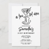 Invitation Fantasque Doodle Un Peu Plus Âgé 21e Anniversaire (Devant)