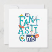 Invitation Fantastic Me Round Sticker Design (Devant)