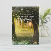 Invitation Fantastique Forêt Verte Enchantée (Debout devant)