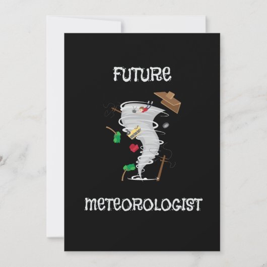 Invitation Fantastique futur météorologue Tornado & Hurricane (Devant)