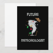 Invitation Fantastique futur météorologue Tornado & Hurricane (Devant / Derrière)