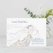 Invitation fantastique mariée douche nuptiale (Debout devant)