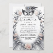 Invitation Fantastique Masque Prom Fun Masquerade Ball Quince (Devant)