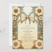 Invitation Fantastique Vintage Art Nouveau Mariage (Devant)