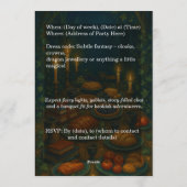 Invitation Fantasy Feast Book Club Birthday Party (Dos)