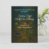 Invitation Fantasy Feast Book Club Birthday Party (Debout devant)