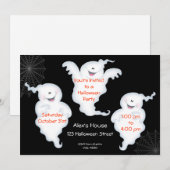 Invitation fantomatique de Halloween (Devant / Derrière)