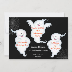 Invitation fantomatique de Halloween