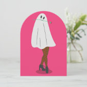 Invitation fantôme africain halloween pots bas jambes (Debout devant)