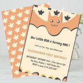 Invitation Fantôme Bateau volant Petit bosse Halloween 1er an