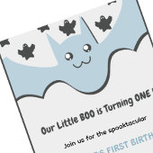 Invitation Fantôme Bateau volant Petit bosse Halloween 1er an