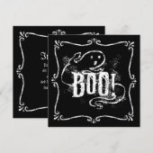 Invitation Fantôme Boo (Devant / Derrière)