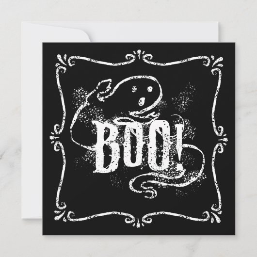 Invitation Fantôme Boo (Devant)