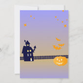 Invitation Fantôme de chien en costume Fête d'Halloween (Dos)