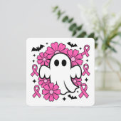 Invitation Fantôme de sensibilisation au cancer du sein avec (Debout devant)