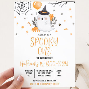 Invitation Fantôme Effrayant Anniversaire Halloween