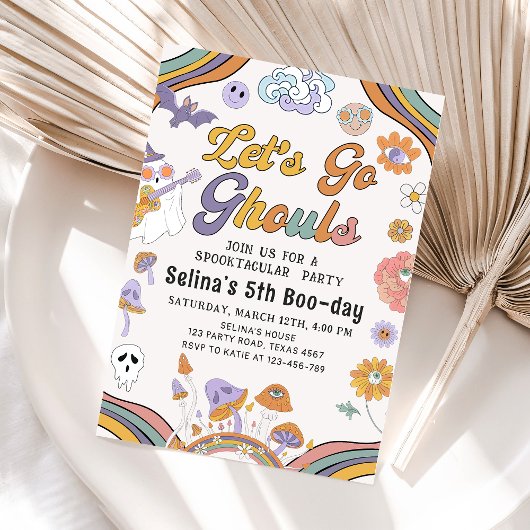 Invitation Fantôme Halloween Anniversaire Super Allons Gouls