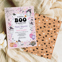 Fantôme rose Halloween Baby shower fille Boo