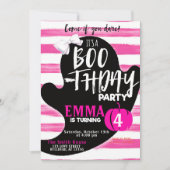 Invitation Fantôme rose Halloween fête d'anniversaire Anniver (Devant)