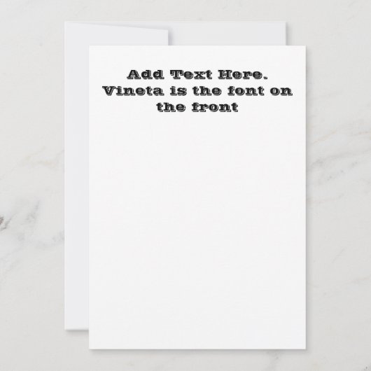 Invitation Fantôme Vintage (Dos)