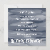 Invitation Fantômes, Citrouilles et araignée d'Halloween pers (Dos)