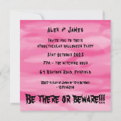 Invitation Fantômes, Citrouilles et araignée d'Halloween pers (Dos)