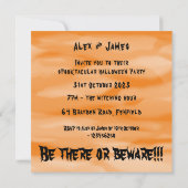 Invitation Fantômes, Citrouilles et araignée d'Halloween pers (Dos)