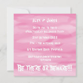 Invitation Fantômes, Citrouilles et araignée d'Halloween pers (Dos)