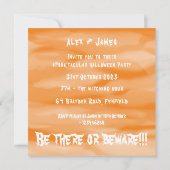 Invitation Fantômes, Citrouilles et araignée d'Halloween pers (Dos)